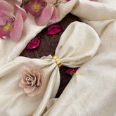 Vriksham Designer Floral Kundan Jadau Adjustable Finger Ring-Red Green & White-J3681